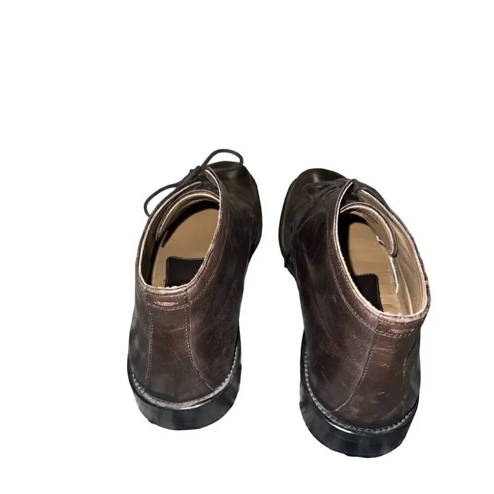 ✨Tasso Elba Dura-Heel Brown Leather Boots Sz 9✨